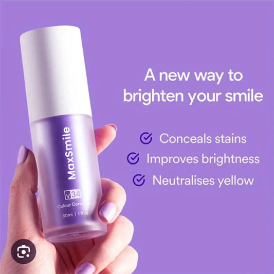 MaxSmile Teeth Color Corrector Purple Teeth Whitening Serum